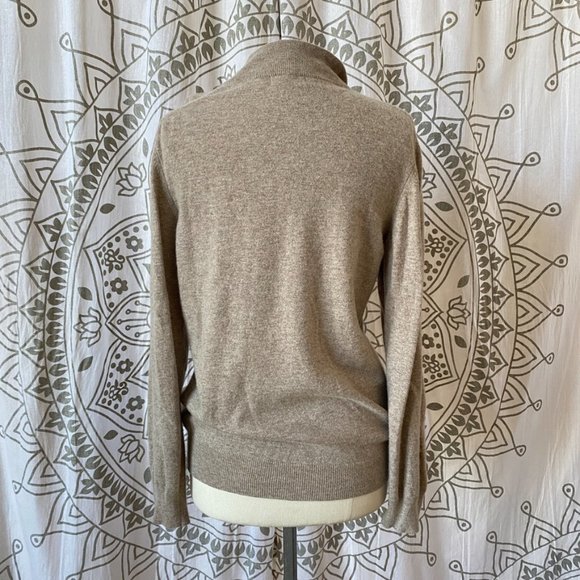 Filippo Riberti marina wool cashmere blend quarter zip sweater - Large - Picture 5 of 6